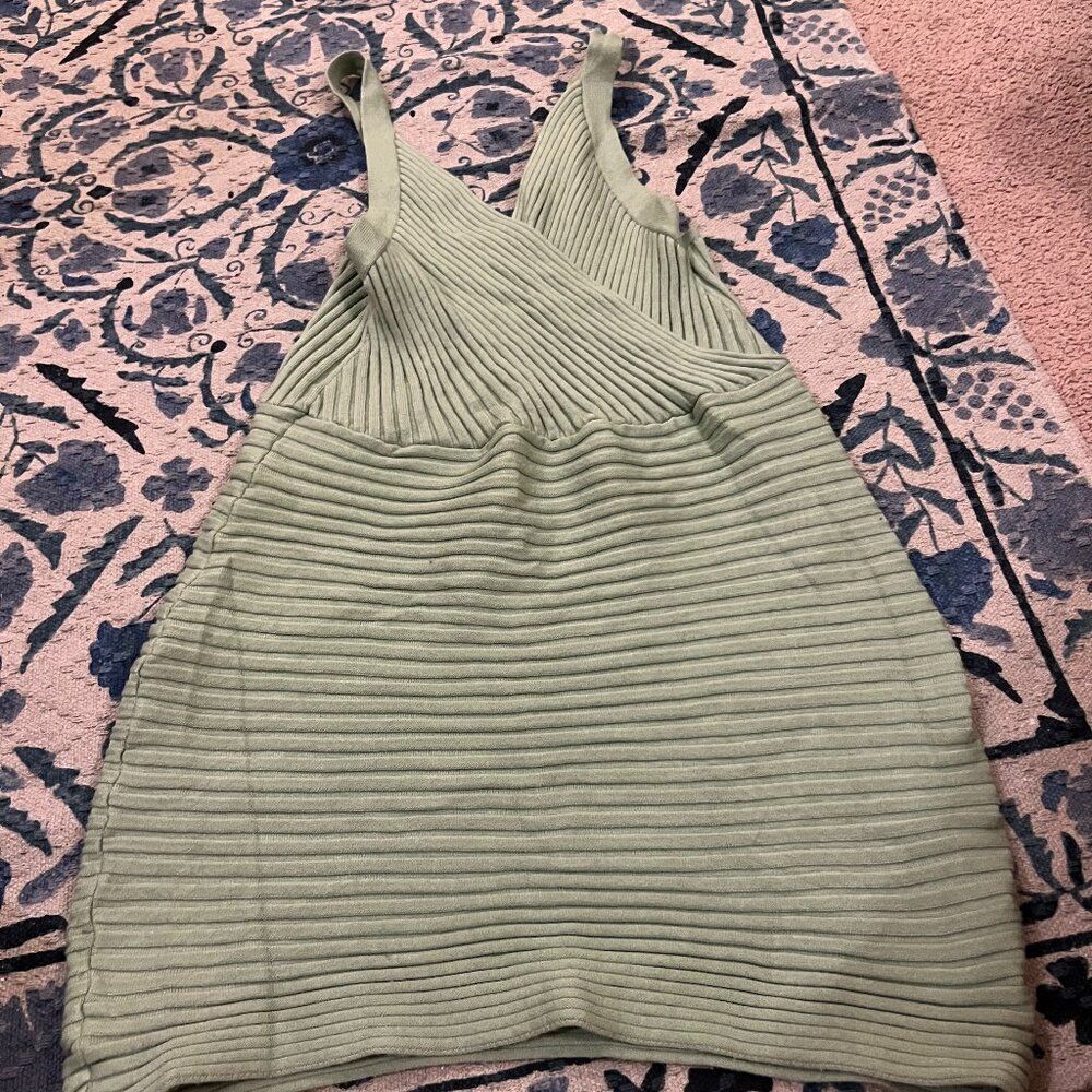 Verge Girl‎ green ribbed dress 14